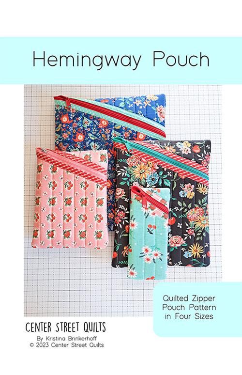 Hemingway Pouch Class:  Tuesday, Sept 9th:  5:00pm - 9:00pm