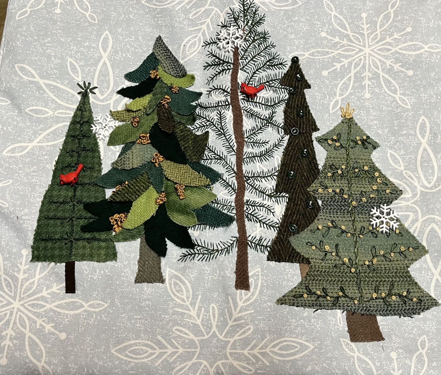 Peaceful Trees Class - Slow Stitch Class:  3 Sessions 9/24, 9/30 &amp; 10/2:  10:00am - 1:00pm
