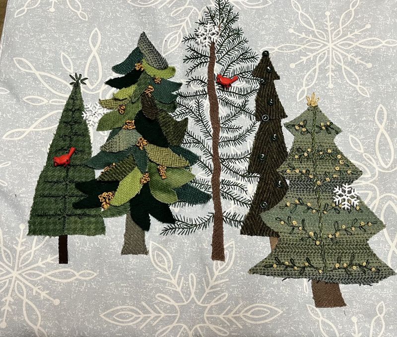 Peaceful Trees Class - Slow Stitch Class:  3 Sessions 9/24, 9/30 &amp; 10/2:  10:00am - 1:00pm