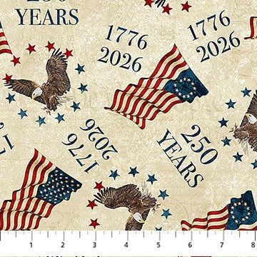 America 250 Toss Beige Multi
