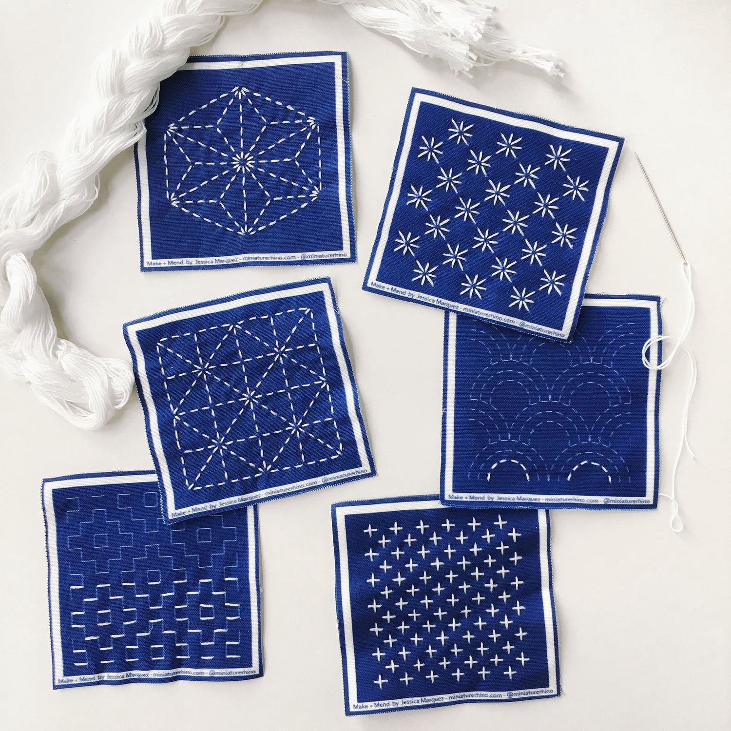 Sashiko Stitching  Class:  3 Sessions:  1/16, 1/23 &amp; 1/30 10:00am - 1:00pm