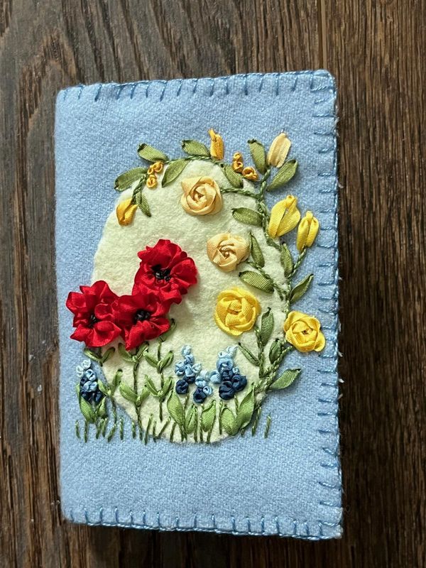 Silk Ribbon Embroidery Class (4 Sessions) 6/28, 7/5, 7/12 &amp; 7/19:  1:30pm -  4:30pm
