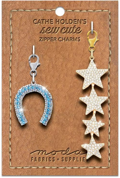 Horseshoe and Stars Zip Pull (2pcs)