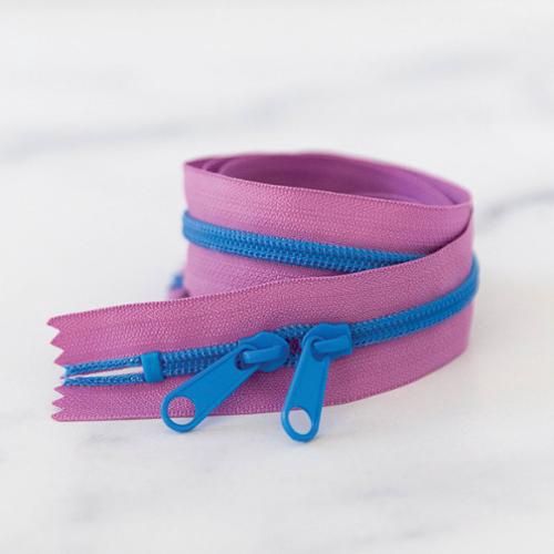 30" Zipper Blueberry