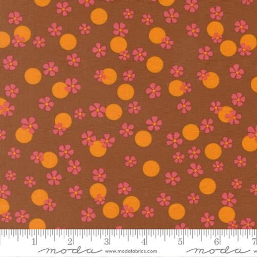 Happy Daze Easy Peasy Small Floral Dots Rust