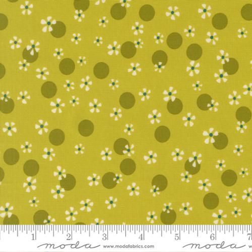 Happy Daze Easy Peasy Small Floral Dots Grass