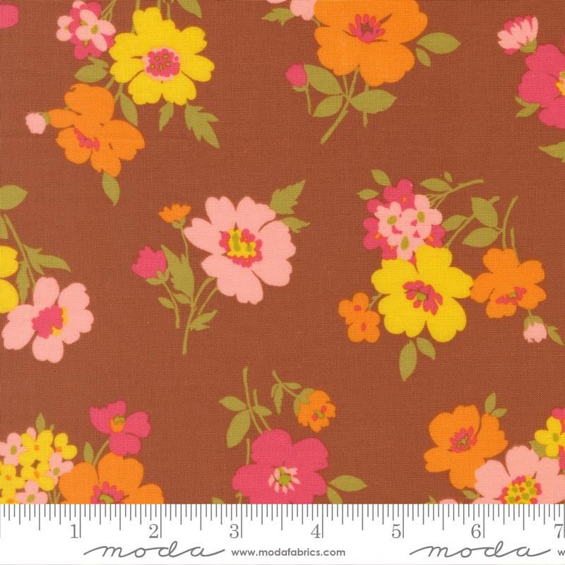 Happy Daze Groovy Garden Floral Rust