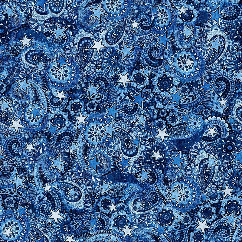 2026 All Texas Shop Hop Paisley Indigo