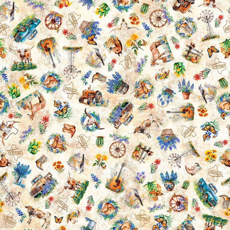 2026 All Texas Shop Hop Vignettes Toss Tan