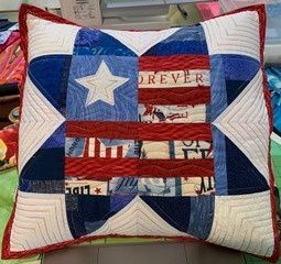 Scrappy Americana Quilted Pillow Class:  Friday, March 20th:  10:00am - 2:00pm