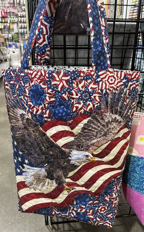 Stars and Stripes Canvas Tote Bag Class:  Friday, 4/24:  10:00am - 4:00pm
