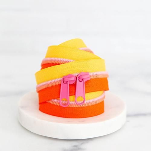 30" Zipper Papaya Punch