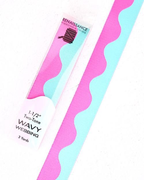 1-1/2" Wavy Webbing Poolside (3yds)