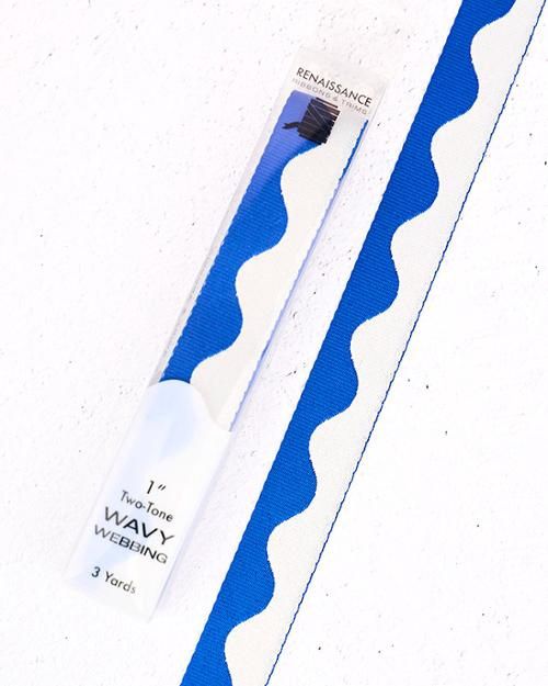 1" Wavy Webbing Cobalt (3yds)