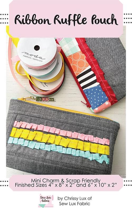 Ribbon Ruffle Pouch