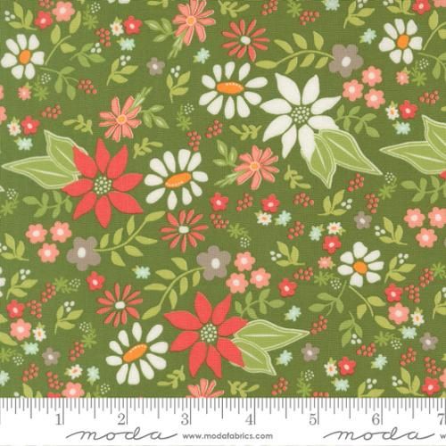 Poinsettia and Pear Florals Everygreen