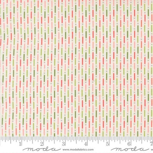 Poinsettia and Pear Candy Stripes Cloud