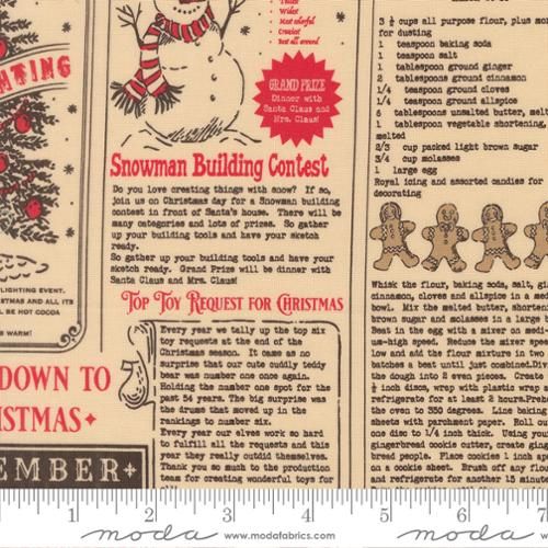 Holiday Cheer North Pole Text Natural Midnight