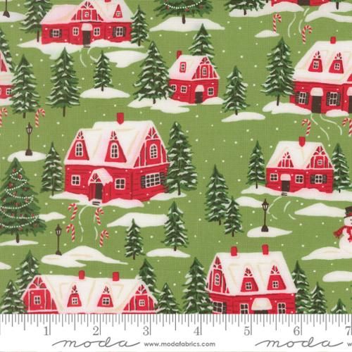 Holiday Cheer Village Landscape Mistletoe
