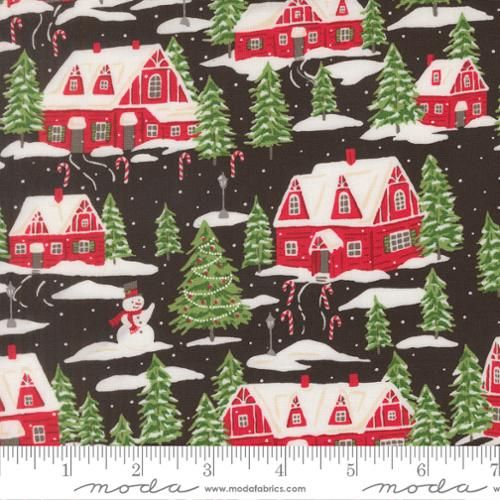 Holiday Cheer Village Landscape Midnight