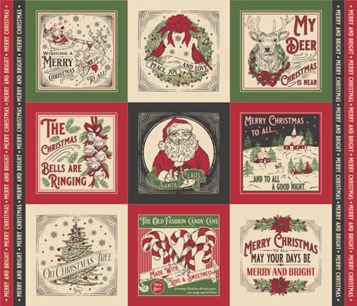 Holiday Cheer Block Panel 36" x 42"