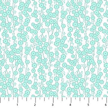 Quilting In Bloom Daisy Chain Lt Turquoise