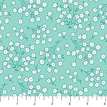 Quilting In Bloom Baby's Breath Turqoise