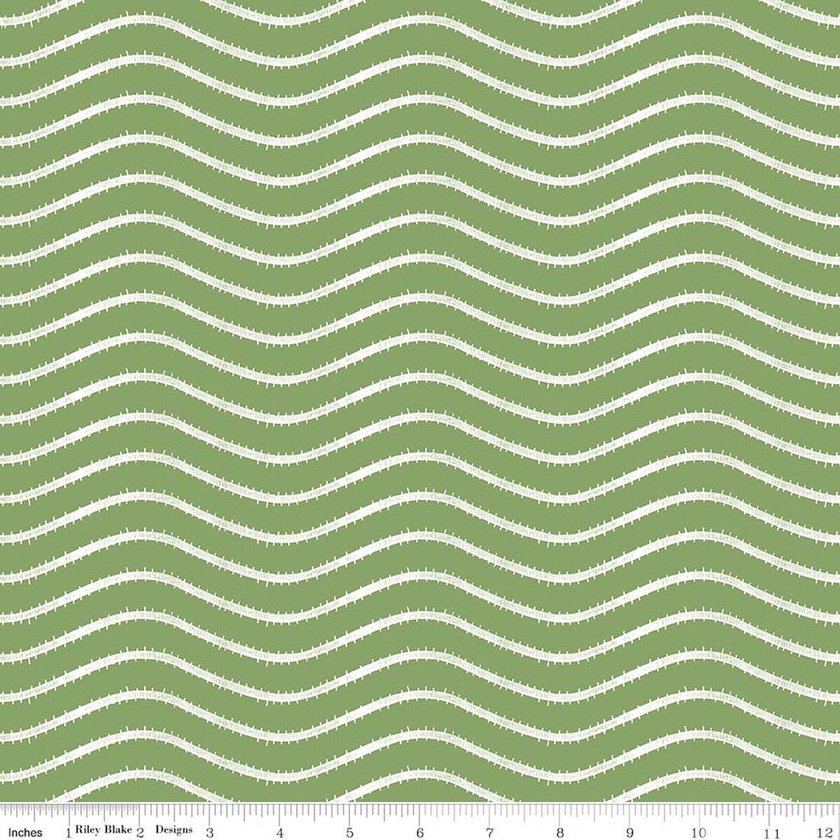 Gingerbread Icing Stripe Green