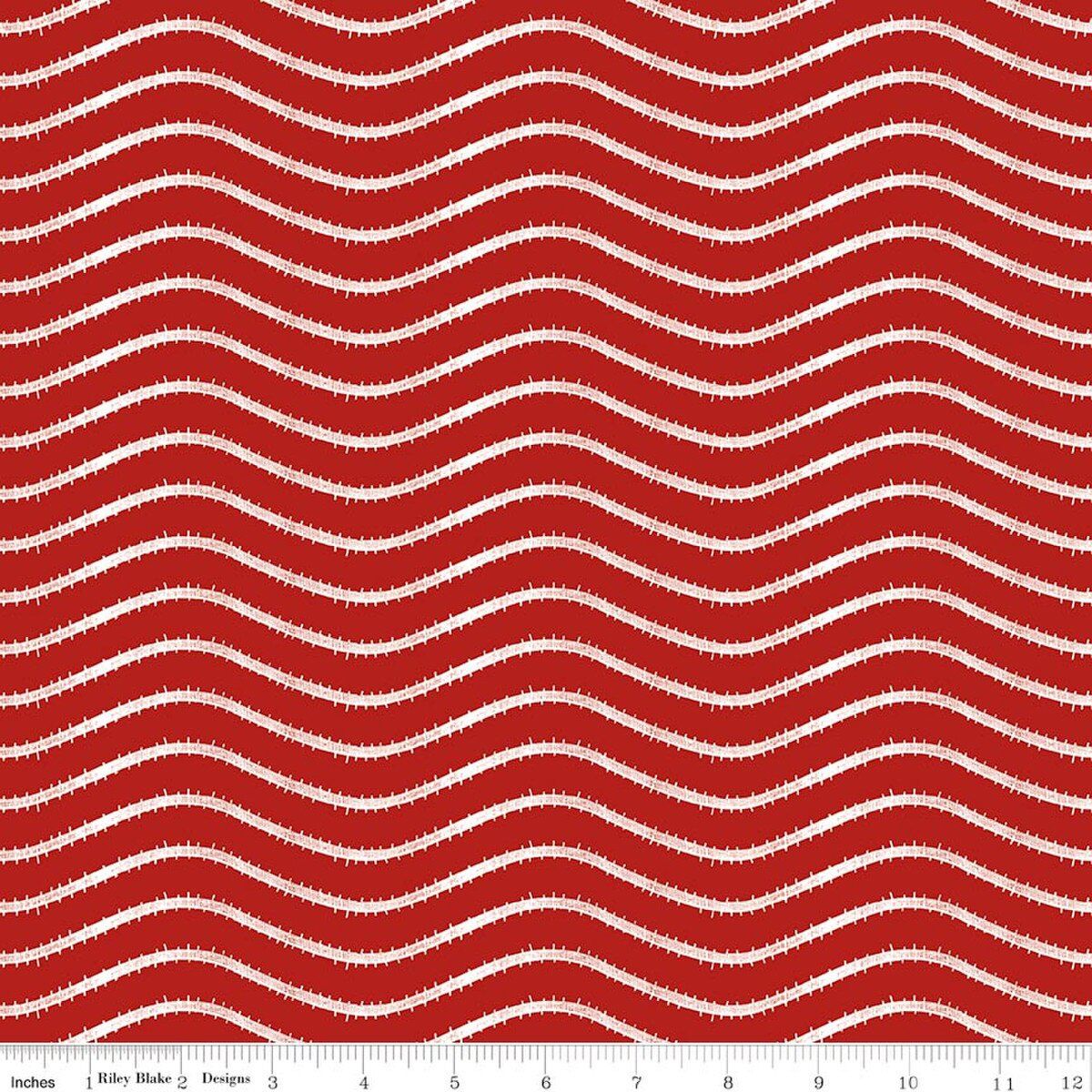 Gingerbread Icing Stripe Red