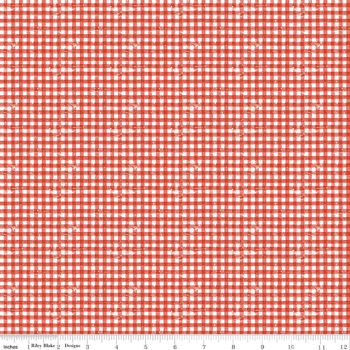 Gingerbread Sugary Gingham Red
