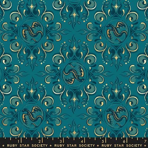 Fireglow Emblem Novelty Dragon Fantasy Turquoise