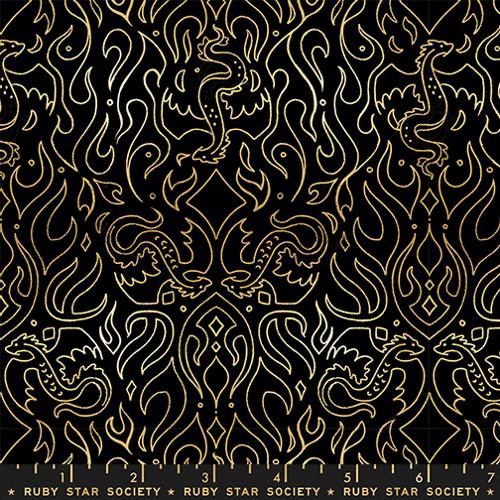 Fireglow Scribe Novelty Metallic Dragon Black