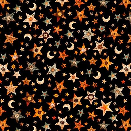 A Haunting We Will Go Stars &amp; Moons Black