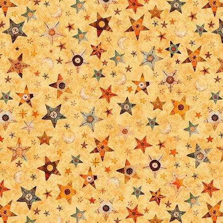 A Haunting We Will Go Stars &amp; Moons Light Orange