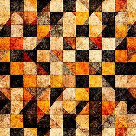 A Haunting We Will Go Checkerboard Burnt Orange