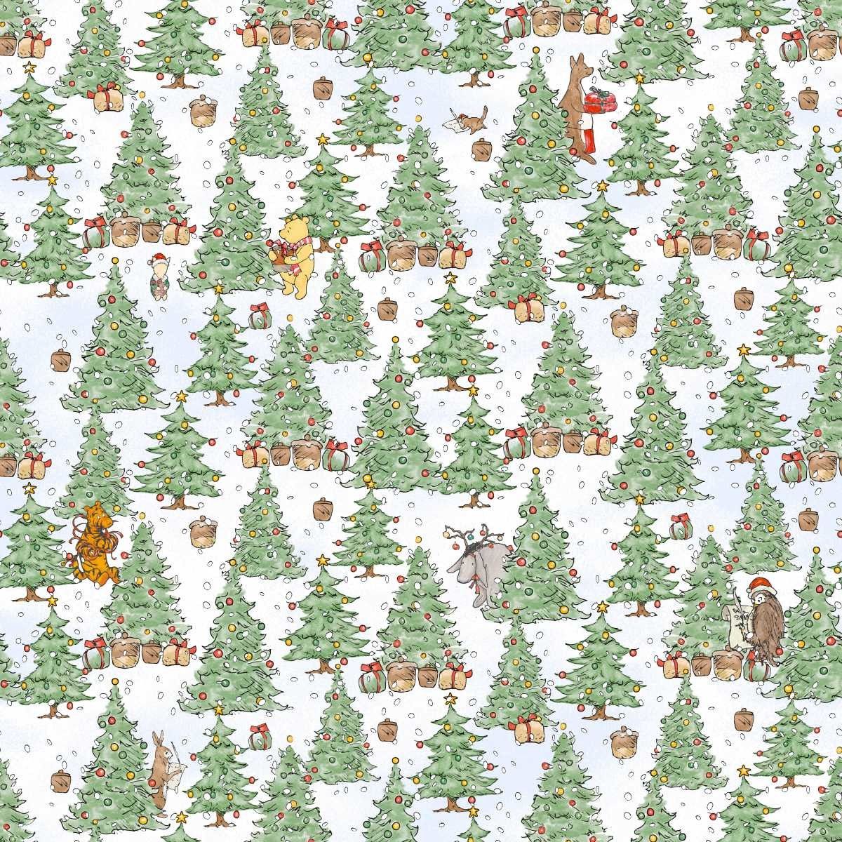 Christmas At Pooh Corner Green/Snow