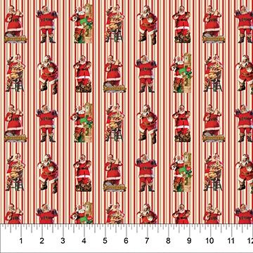 Coca Cola Santa Santa Stripes Red