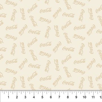 Coca Cola Santa Logo Toss Taupe