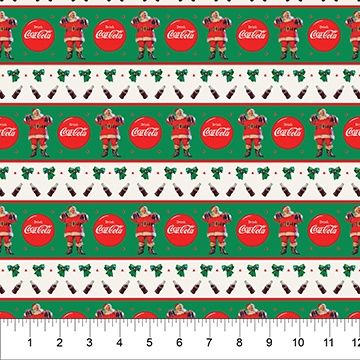 Coca Cola Santa Santa Large Stripe Green