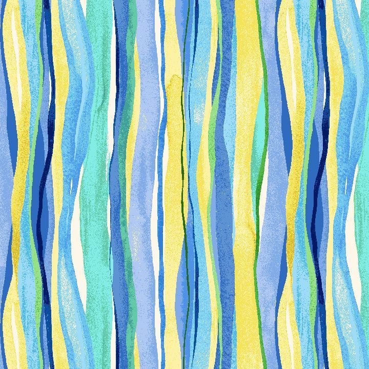 Poppy Serenade Watercolor Stripe Multi
