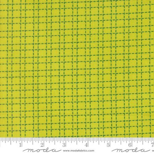 Makers Delight Crosshatch Checks and Plaids Acid Green