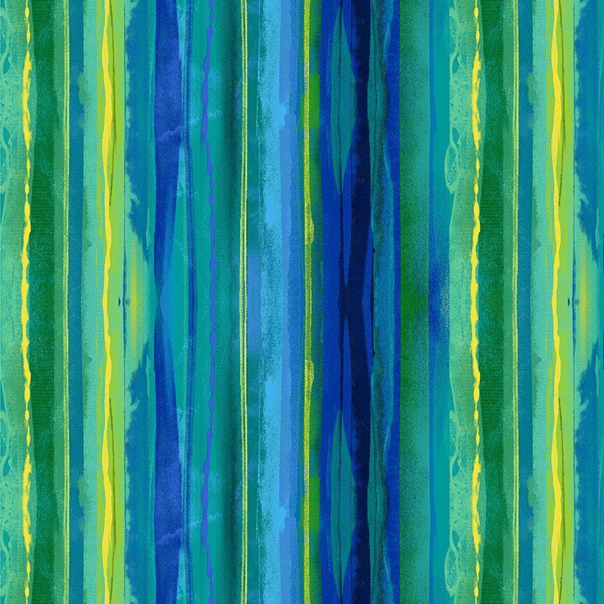 Provence Aquarelle Stripes Green