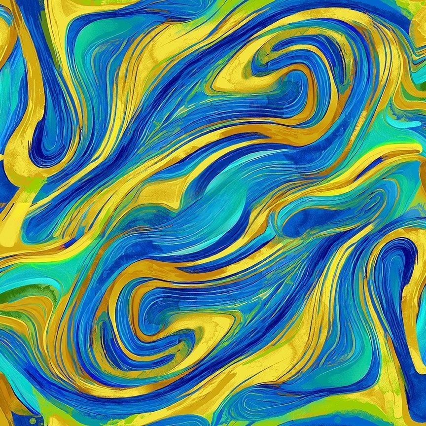 Provence Watercolor Swirls Multi