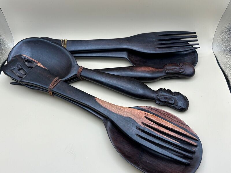 Salad spoons -& folk - pair