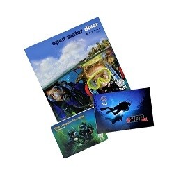 PADI Manual - OWD w/ eRDPml & Dive Comp Access Card (English)