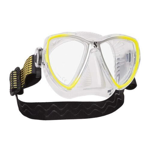 Scubapro Synergy Mini mit Comfort Strap Tauchmaske CLR GELB SIL Scubapro Synergy Mini mit Comfort Strap Tauchmaske CLR GELB SIL