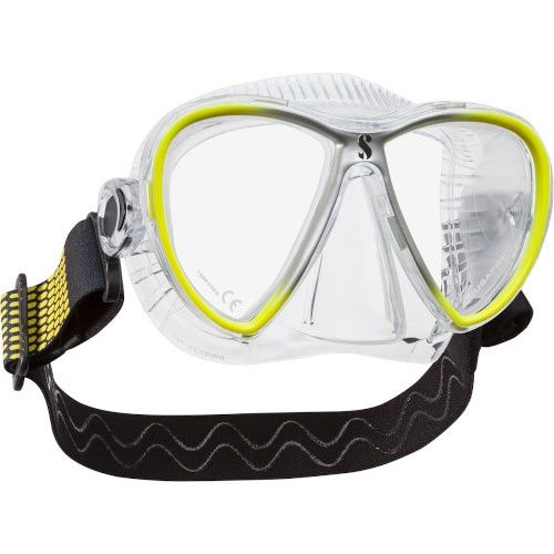 Scubapro Synergy Twin mit Comfort Strap Tauchmaske TRANSP. GELB SILB Scubapro Synergy Twin mit Comfort Strap Tauchmaske TRANSP. GELB SILB