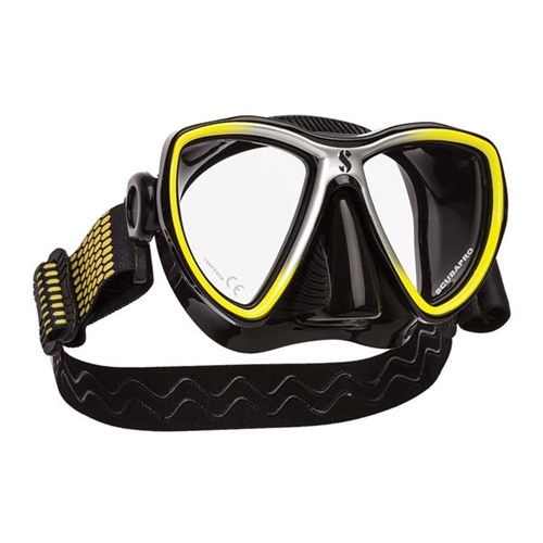 Scubapro Synergy Mini mit Comfort Strap Tauchmaske GELB SIL Scubapro Synergy Mini mit Comfort Strap Tauchmaske GELB SIL