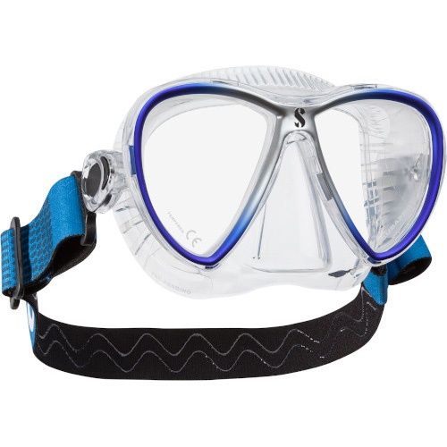 Scubapro Synergy Twin mit Comfort Strap Tauchmaske TRANSP. BLAU Scubapro Synergy Twin mit Comfort Strap Tauchmaske TRANSP. BLAU