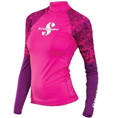 Scubapro Rashguard UPF 50 Damen Langarm Flamingo L Scubapro Rashguard UPF 50 Damen Langarm Flamingo L